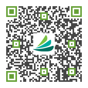 The image displays a QR code with a green border and a white background, featuring a logo with a stylized tree and the word  LUX  in lowercase letters, set against a darker green background.