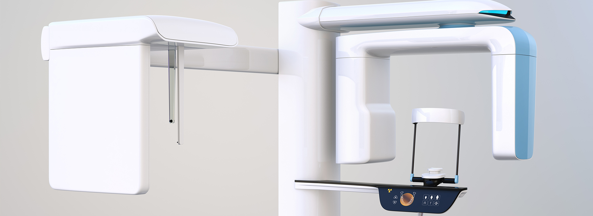 The image displays three different types of dental equipment, including a chair, a drill, and a light, against a white background, with a watermark text overlaying the bottom right corner.